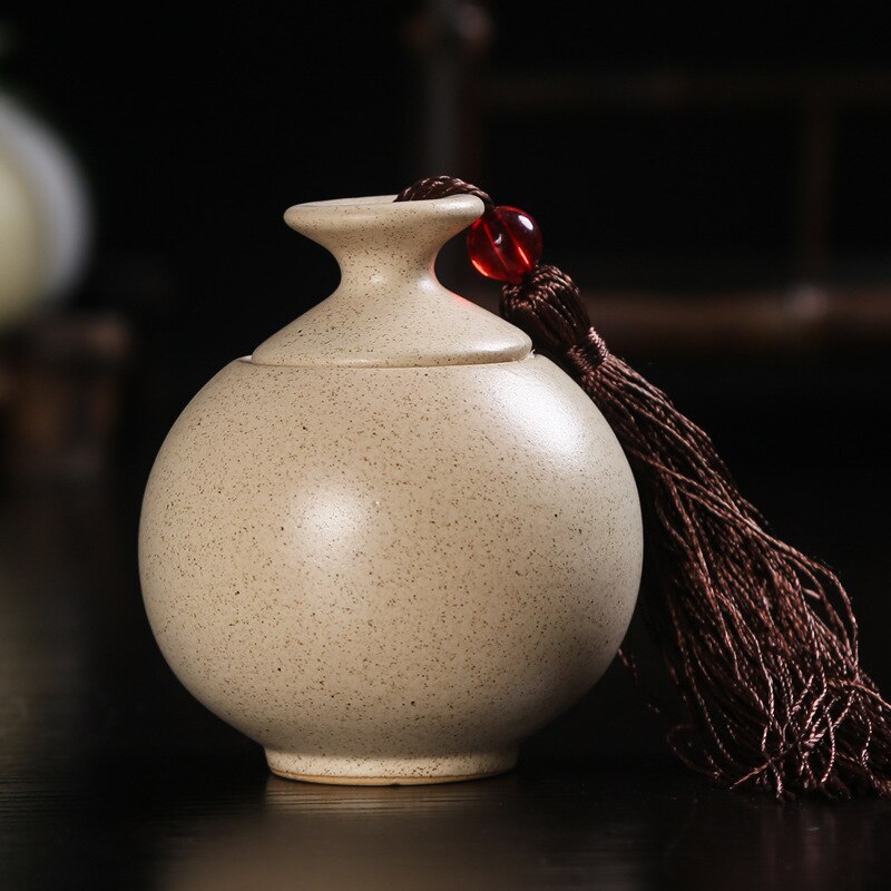 Wielofunkcyjne uszczelnione słoiki ceramiczne różne puszki na herbatę słoiki ceramiczne zamknięte puszki pojemniki w proszku puszki słoiki wielokolorowe słoiki: Jasny szary