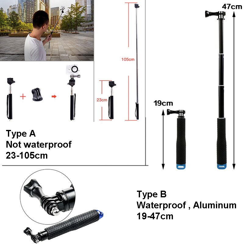 Tekcam for SJCAM Accessories Strap Selfie Stick for SJCAM SJ4000 SJ5000 SJ6 Legend SJ7 Star SJ8 AIR SJ8 PRO SJ8 PLUS Action Cam