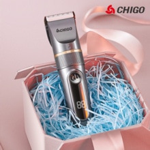 CHIGO Hair Clipper Electric Trimmer With LED Screen Washable Rechargeable Men Strong Power Steel Cutter Head