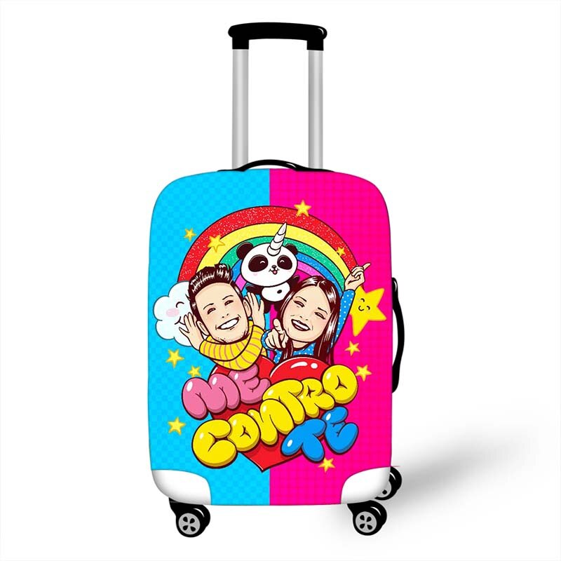 Me contro Te Travel Luggage Suitcase Cover Trolley Bag Protective Cover Men's Women's Elastic Suitcase Cover: M / Red