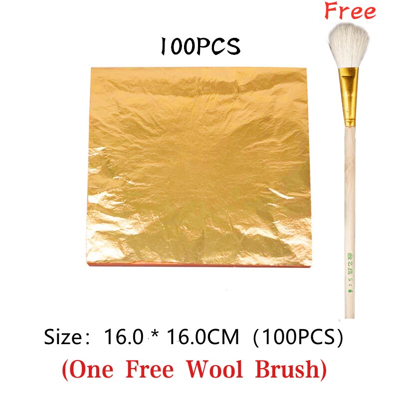 Imitacja złota liść papier miedź aluminium liść złoto arkusze folii rzemiosło artystyczne projekt papier złocenie złoto srebro folia miedziana papiery: 16CM miedź Leaf