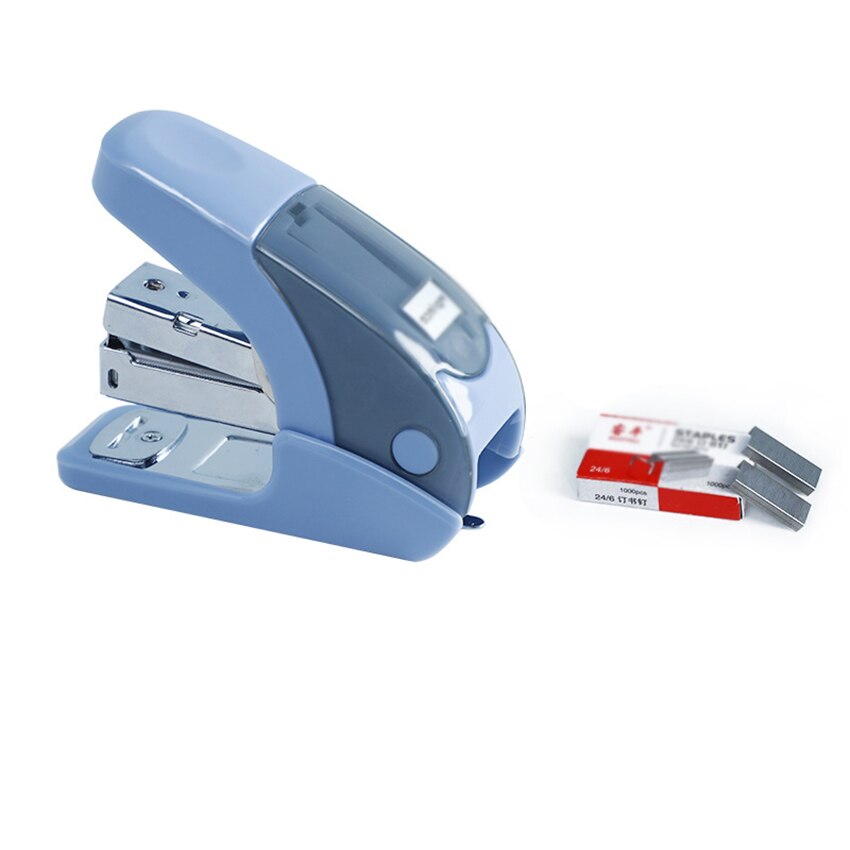 Grapadora Manual de oficina, grapadora estándar de Metal de 3 colores, capacidad de 20 hojas, grapadora de encuadernación de ahorro de esfuerzo, grapa 10 #