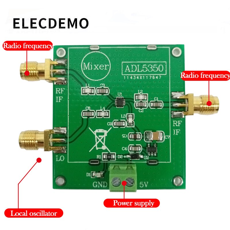 ADL5350 Module Mixer ADL5350-EVALZ Lage Frequentie 4GHz Hoge Lineariteit Y Mixer Functie demo board