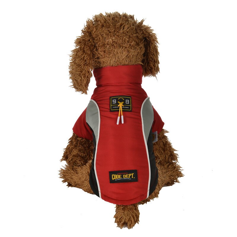 Kleine Hond Kleding Winter katoen Puppy Jas Huisdier Donsjack Warm Hond Kleding voor teddy poedel chihuahua Pommeren Bulldog Honden: Rood / M