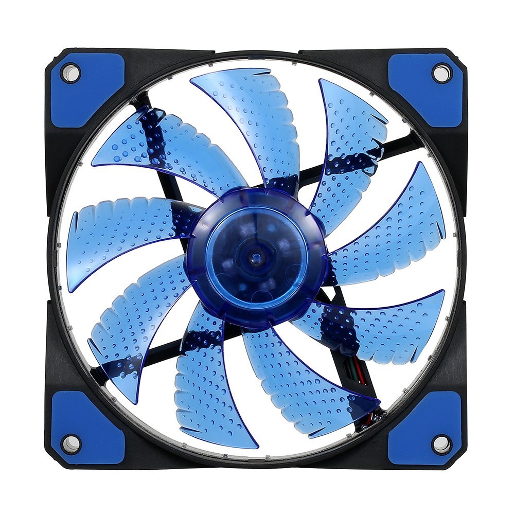 120mm LED Ultra Silent Computer PC Case Fan 15 LEDs 12V Cpu Heatsink Cooler master Cooling Fan DC 12V 4P 3P Connector