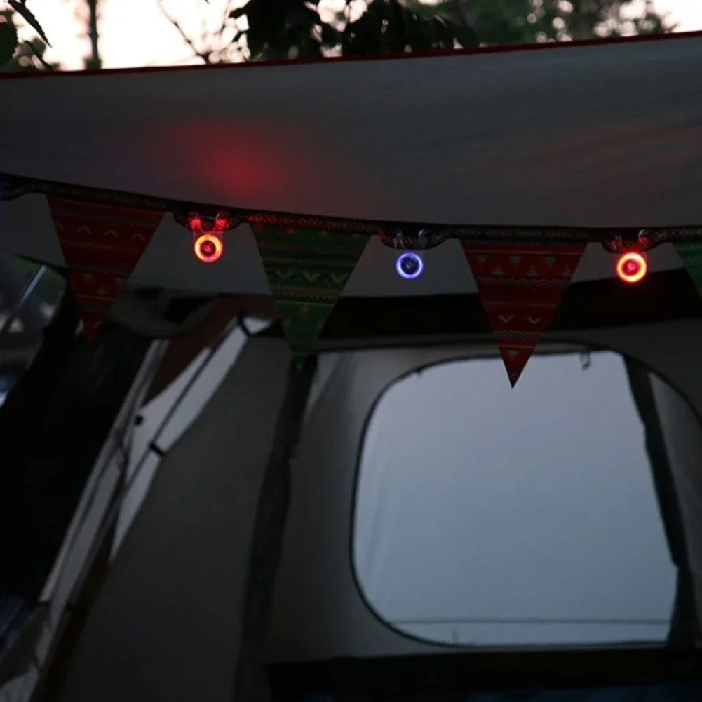 10 stücke LED Zelt Schnur Seil Schutz Hängen Licht Mini Taschenlampe Wasserdichte draussen Camping Angeln Warnung Sicherheit Lampe