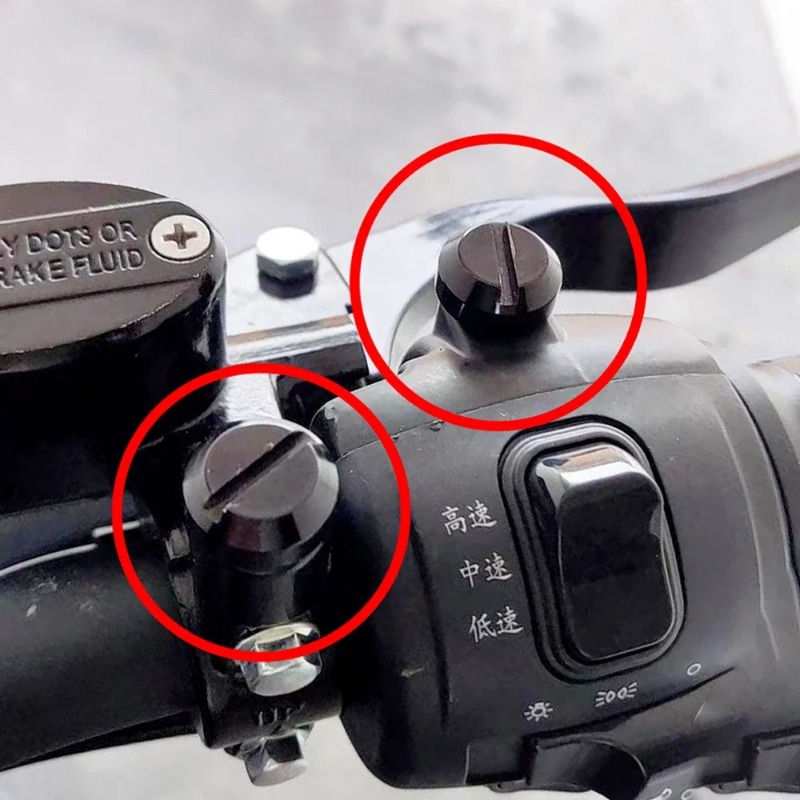 Tapones para espejos retrovisores M10, tapones para orificios de espejos de motocicleta, 2 pares de tornillos para orificios de retrovisores laterales M10x1.25