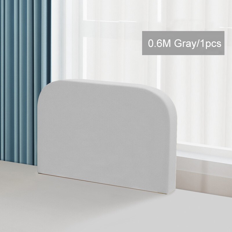 Babysängskena höjdjusterbar anti-kollision räcke barnsäng staket säng allmän mjuk grind spjälsäng 1.5/2m: 0.6 mgray   (1 st)