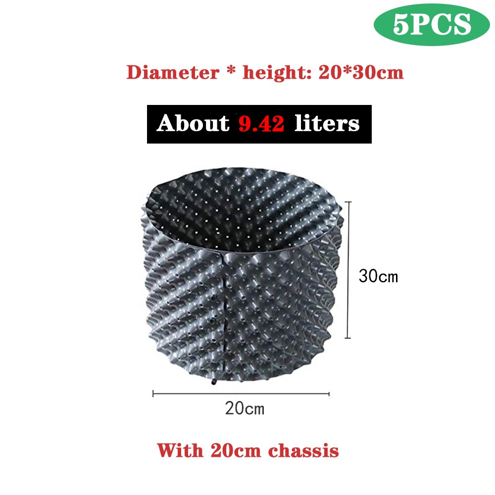 Luftbeskjæringe plante rotkontroll barnehagepotter trener rask råtne vokse container hage tre bonsai transplantasjon verktøy rask nersery potte: D 20 x h 30cm