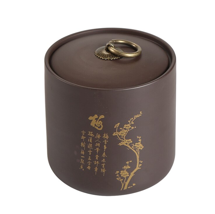 Airtight Canister Zisha Tea Box Kitchen Storage Bottles Jars Food Container Grains Tea Coffee Beans Grains Candy Jar Containers