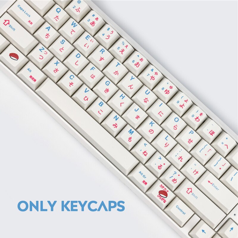 120 Key PBT Keycaps - Dye-Sublimation - Cherry Profile - Japanese Legend - for Cherry MX Mechanical Keyboards