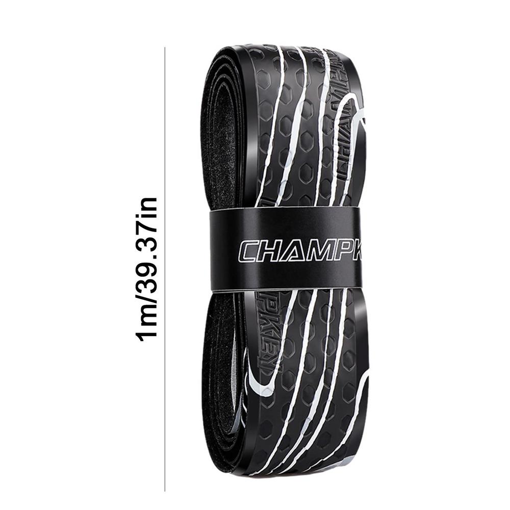 1m Tennis Racket Grip Tape Anti-slip Sweatbands Badminton Tennis Racket Overgrip Absorbs Sweat Anti Slip for Racket Handle: Silver