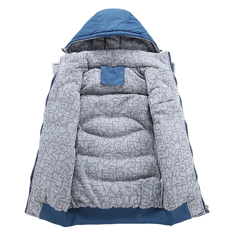 Mode Mouwloze Jas Mannen Verdikking 100% Katoenen Vest Hoed Hooded Warm Vest Winter Vest Mannen Casual Windjack