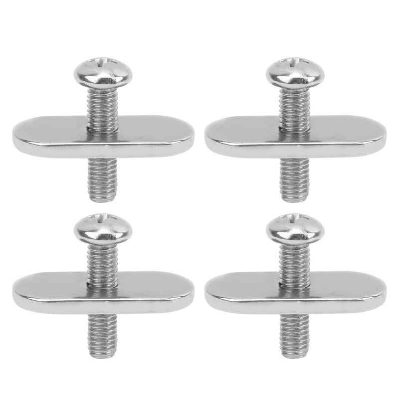 4 Sets M5 Kayak Rail Track Screws Stainless Steel Track Nuts Hardware for Kayak Mounting Replacement Kit Boat Accessories