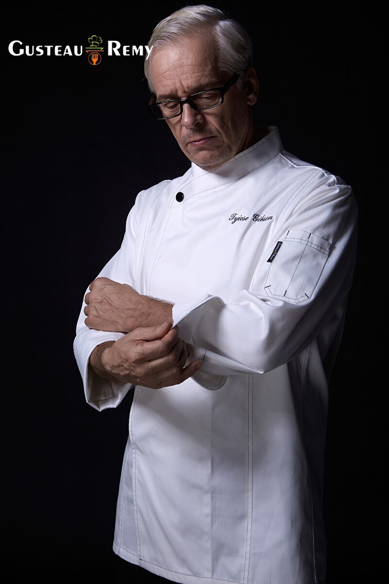 Top cook suit long sleeve restaurant cook chef uniform Unisex hotel kitchen work wear breathable G 281101