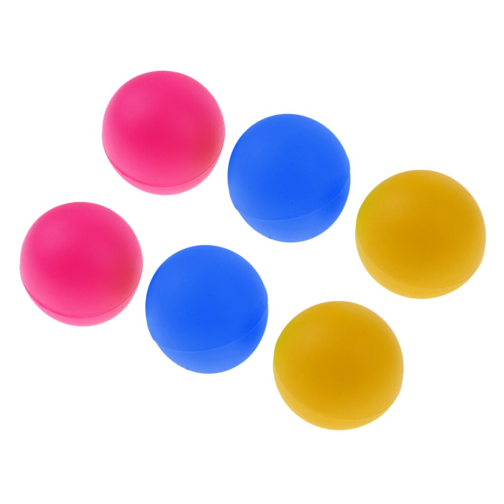 Pelotas de tenis de plástico para playa pelotas de tenis de plástico de varios colores de gato de 6 uds, para práctica de Ping Pong y cerveza