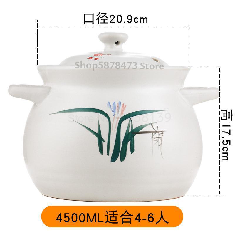 Braadpan Hoge Temperatuur Fornuis Grote Capaciteit Soeppan Open Vuur Straight Soep Soep Home Gas Pap Pot Keramische Pot: Old  farmer  4