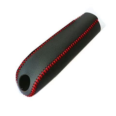 Carbon Fiber Leather Gears Handbrake Cover for Peugeot 307 308 407 206 207 3008 406 208 508 408 306 301 106 107 607 4008: Red