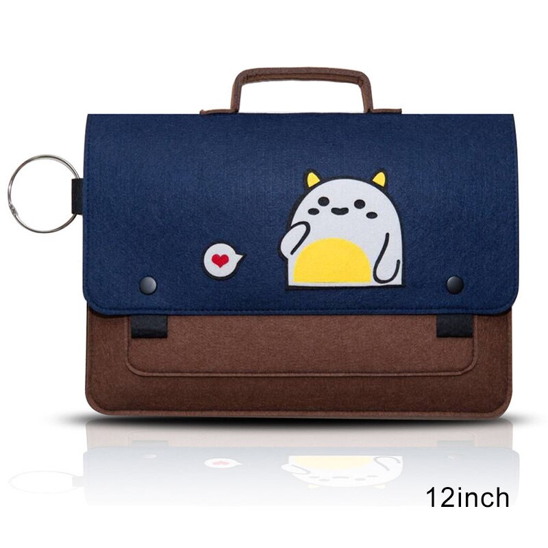 Dokumenty biletowe Organizer filcowa torba do przechowywania folderów przewodowa myszka komputerowa teczki biznesowe pakiet biurowy elektroniczny gadżet Supplie: D 12inch