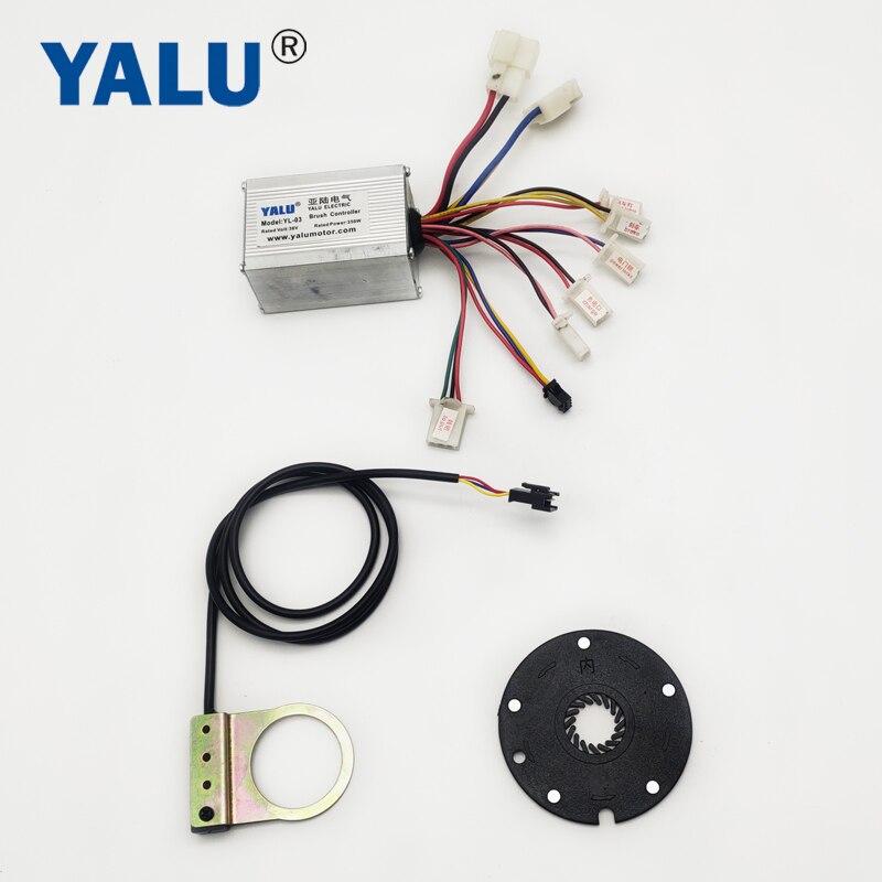 Yalu Borstel Dc Motor Controller 24V 250W Ebike Speed Controller Met Pas Sensor Poort Voor Elektrische Fiets Scooter conversie Kit: 36V250W with PAS