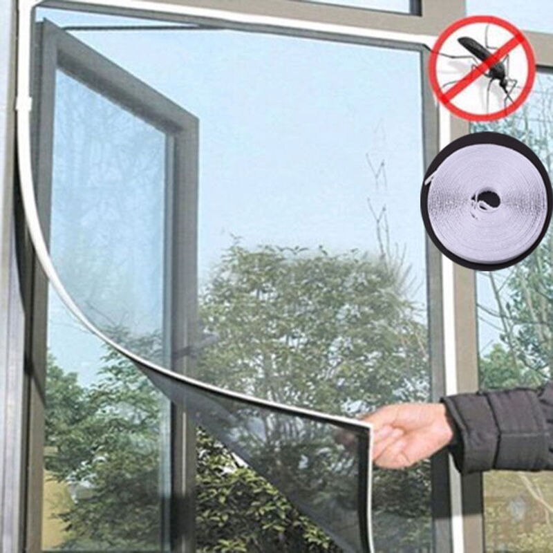 Magnetische Venster Mesh Deur Snap Netto Guard Mosquito Fly Insect Insect Screen Praktische: S