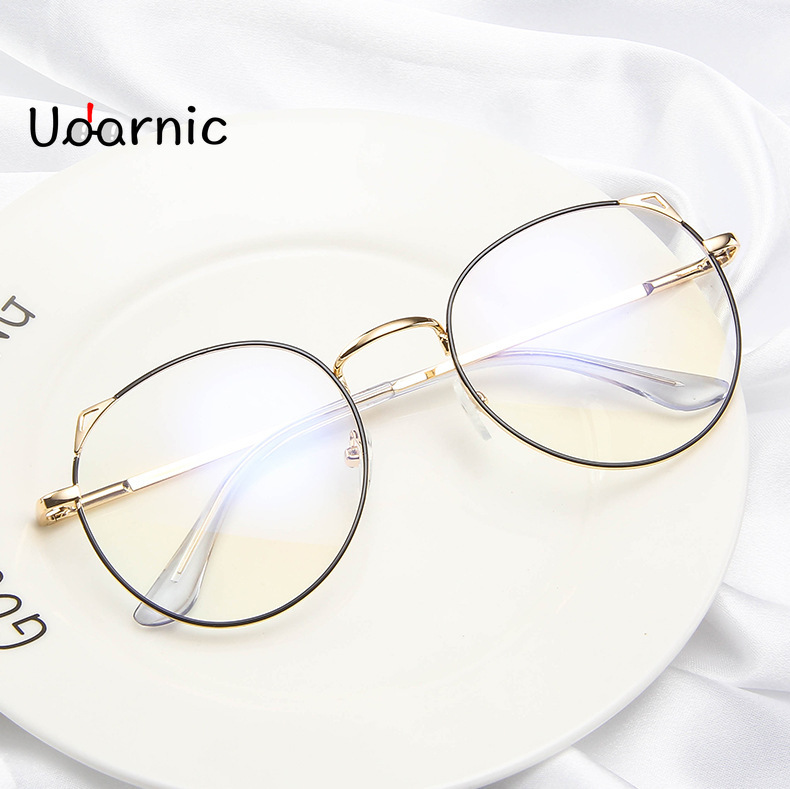 Round Metal Thin Frame Glasses Clear Lens Vintage Student Eyeglasses Kids Girls 242-001