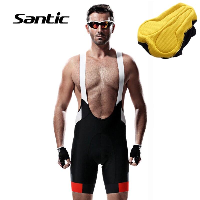 Santic Fietsbroek voor heren, fietsbroek, MTB- of racefiets, met Santic Fietsbroek voor heren, fietsbroek, MTB- of racefiets, met