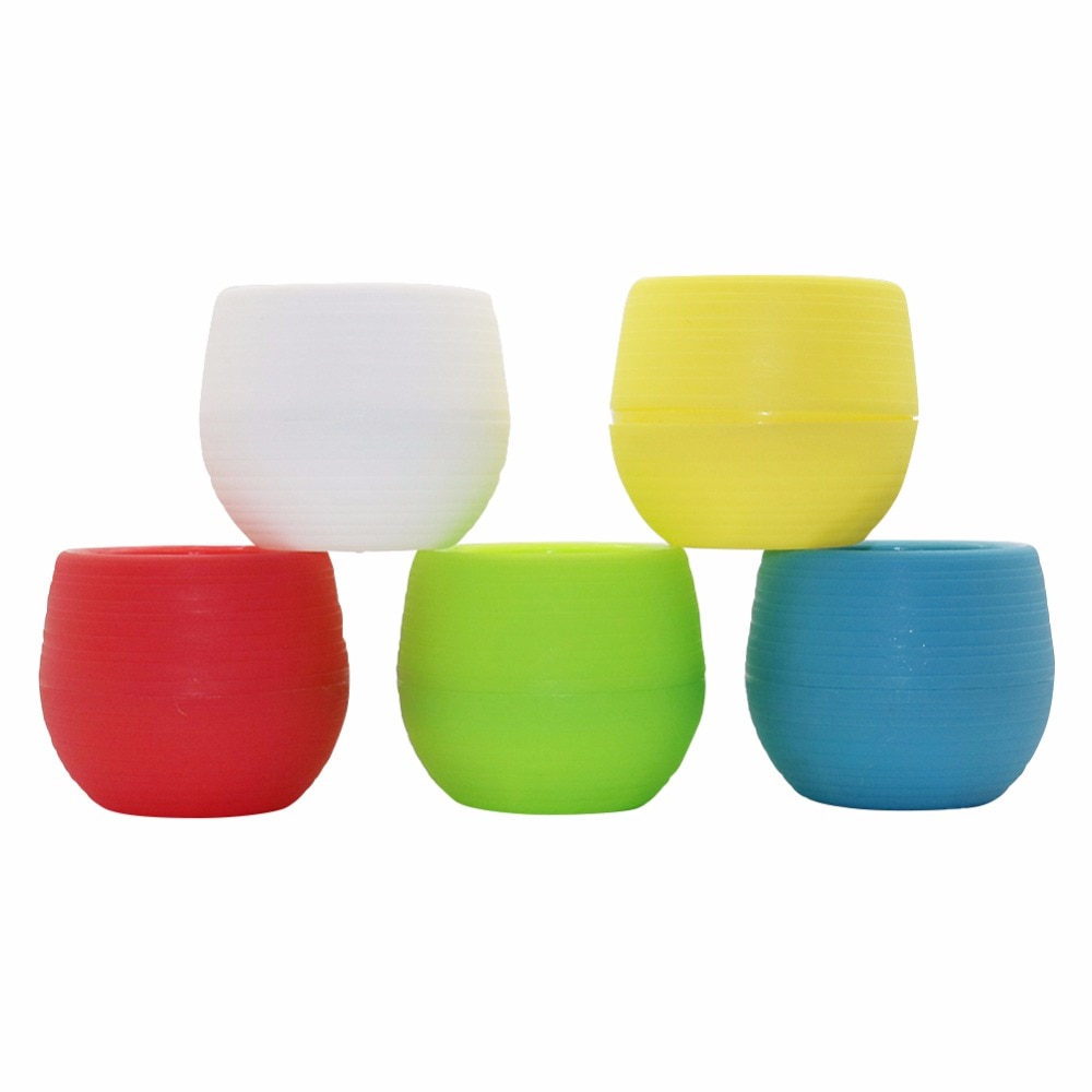Farverig regnbue plastik sten pille urtepotte hjemmekontor have balkon sukkulenter planter desktop potter lille potte