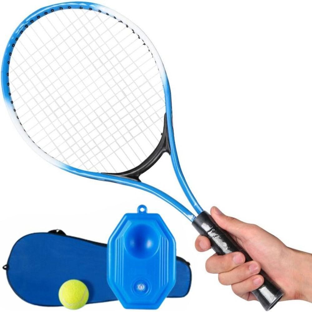 Single Tennis Racket Set for Kids Portable Lightweight Tennis Trainer Rebound with Carry Bag 23inch Tennis Racquets Set