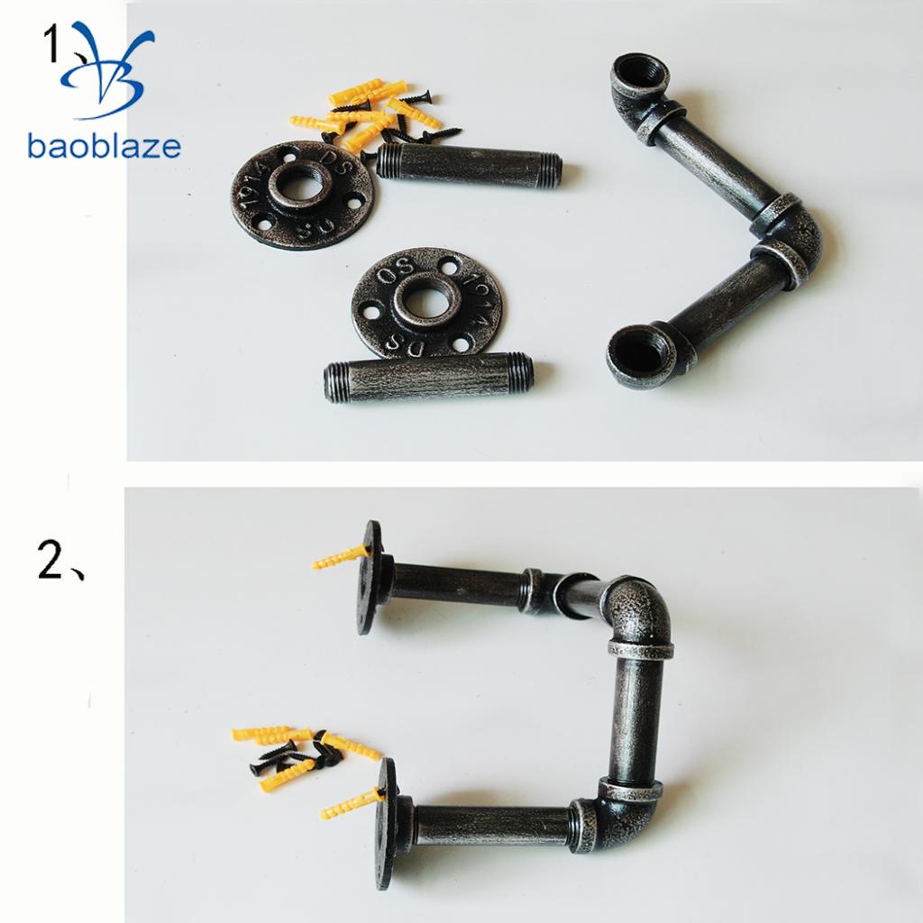 robić montażu na ścianie rura żeliwna wieszak ścienny butelka czerwonego wina uchwyt na półka robić przechowywania wieszak na ręcznik wieszak