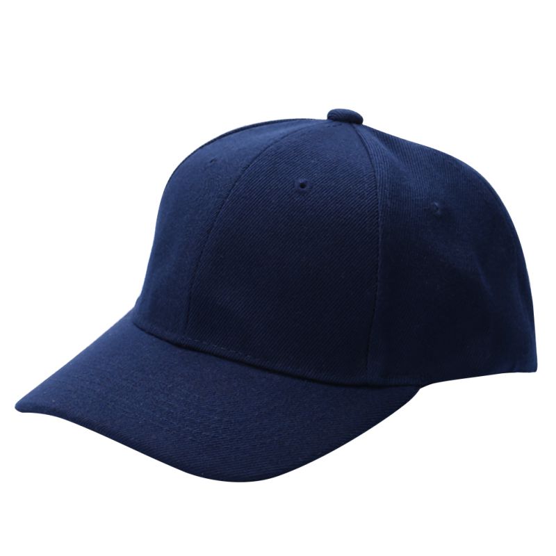 Cappellino da Baseball Unisex in Cotone - Cappellino da Jogging Vintage Regolabile con Motivo a Lettere - Parasole: Blu navy