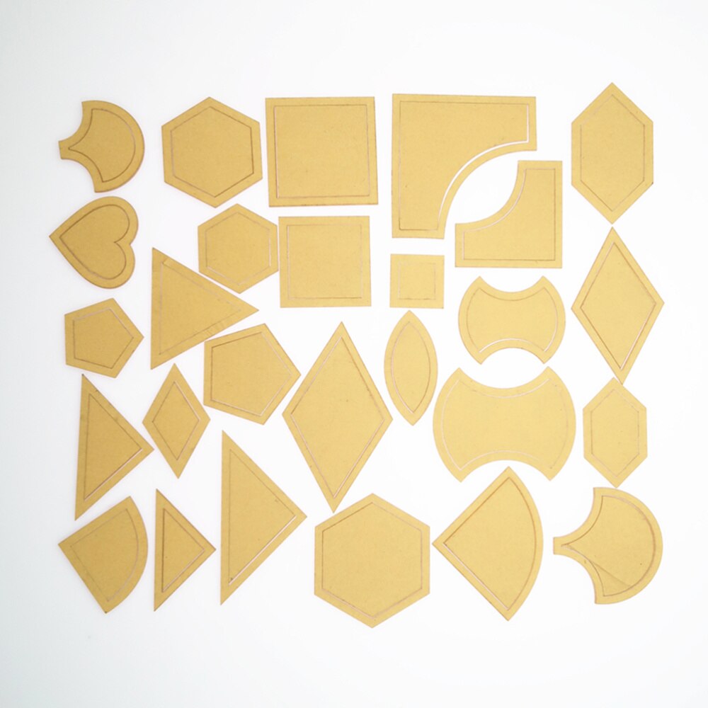27pcs Quilting Templates Multi Pattern Transparent Quilting Tool Sewing Templates for Embroidery
