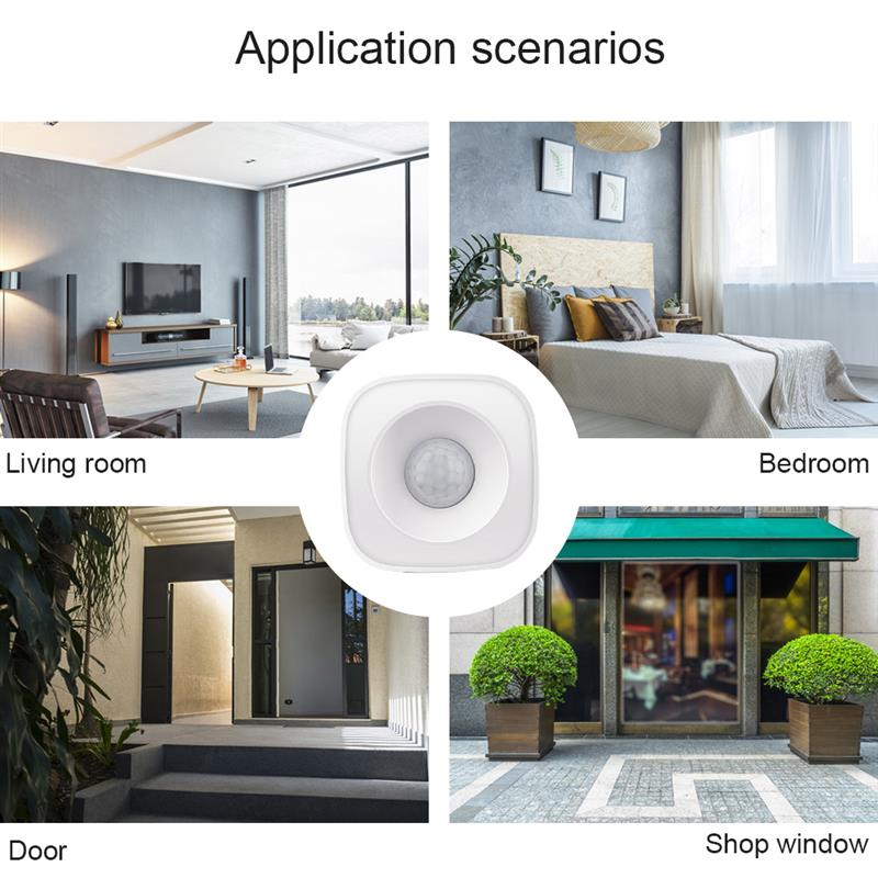 Tuya Motion Sensor WiFi PIR Body Movement Detector Wireless Smart Detector Home Security System
