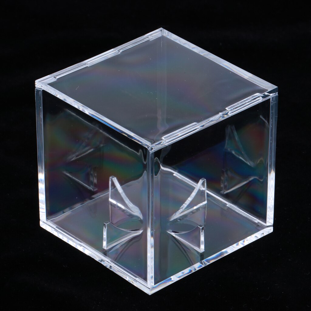 Acrylic Baseball Holder, Square Baseball Stand Display Rack for Baseball Players Fans - Sports Accessories - 8x8x8cm