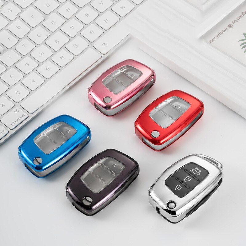 Tpu bilnøkkeldeksel hele deksler tilbehør til hyundai tucson creta  ix25 i10 i20 i30 verna mistra elantra