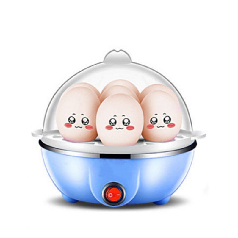 Egg Boiler Electric Steamer Breakfast Machine Egg Cooker For Multicooker Egg Frying Appliances For The Kitchen: Blue single layer
