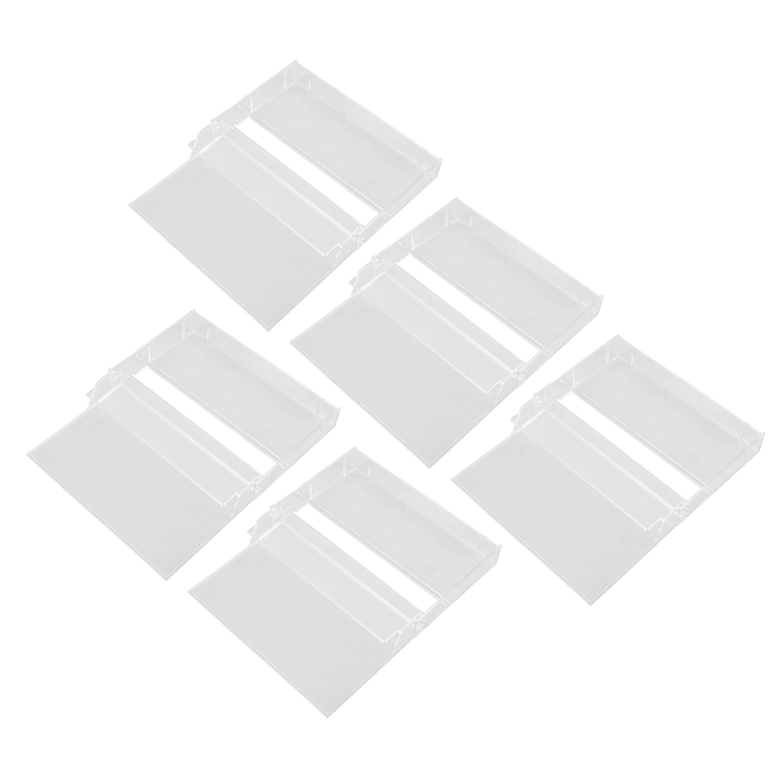 5 Pcs Cassette Tape Case Audio Cassette Box Plastic Cassette Holder Clear Music Cassette Box Recording Cassette ganizer Cd Bags