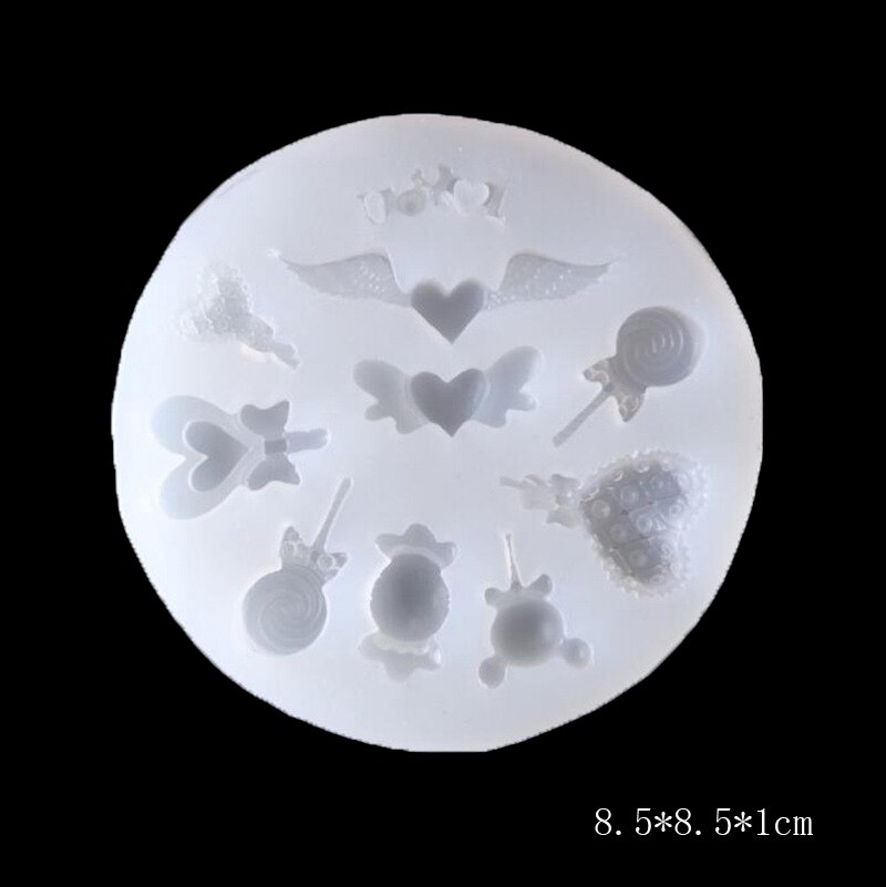 Silikonform mit flamingos, pferden, bäumen, blumen und lollis für schmuck, diamantanhänger, halsketten, bastelarbeiten, harz-epoxid-silikonform