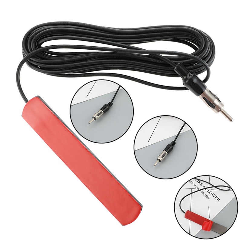Car Hidden Antenna FM/AM Radio Auto Waterproof Signal Receiver Amplified Aerial For Motorbike Truck Boat Accessories