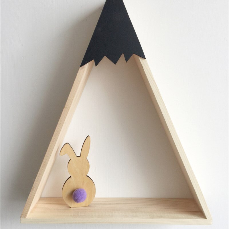 Ins Nordic Stil Holz Kaninchen Ornamente Kinderzimmer Dekoration Holz Handwerk Kinder Sichere Natürliche Spielzeug Fotografie Requisiten: Dark Purple Ball