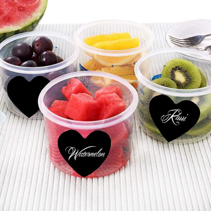 1 roll Waterproof Label Stickers A Variety of Styles Black Label Sealed Jar Storage Product Kitchen Sticker Blackboard Labels