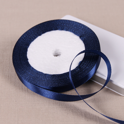 22 metros/rollo de cinta de raso de poliéster azul marino, decoración para de boda y graduación, cintas para envolver pasteles, accesorios para el cabello DIY, lazo: Cobre envejecido