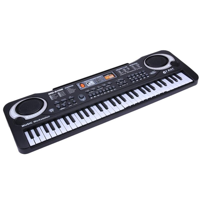 Abzb -mq 61 tangenter digital musik elektronisk keyboard keyboard elektrisk klaver børn eu stik
