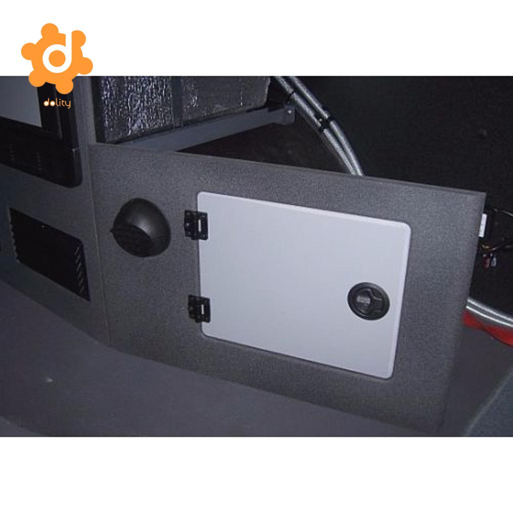 2-inch Round Black Plastic Flush Slam Latch Hatch 1/2'' Door for Marine Boat RV Caravan Attractive flush-mount styling