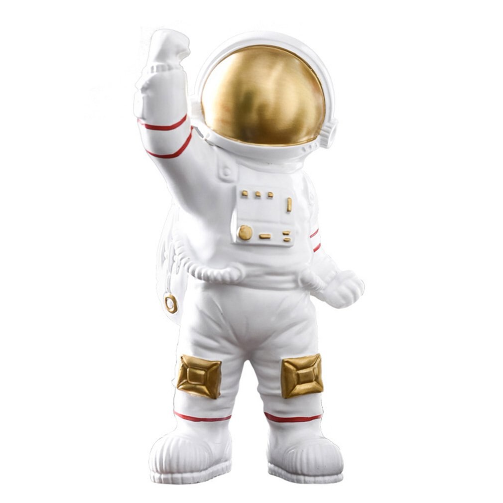 Hosoncovy Astronaut Piggy Bank Munt Bank Ruimtevaarder Spaarpot Astronaut Beeldje Decor Desktop Sculptuur Standbeeld (Roze