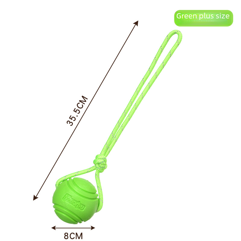 Dog Toy Ball Elastic Bite Resistant Solid Large Medium Small Dogs Boredom Buster Tpr Ball Pet Training Pet Toy Bite: Orange