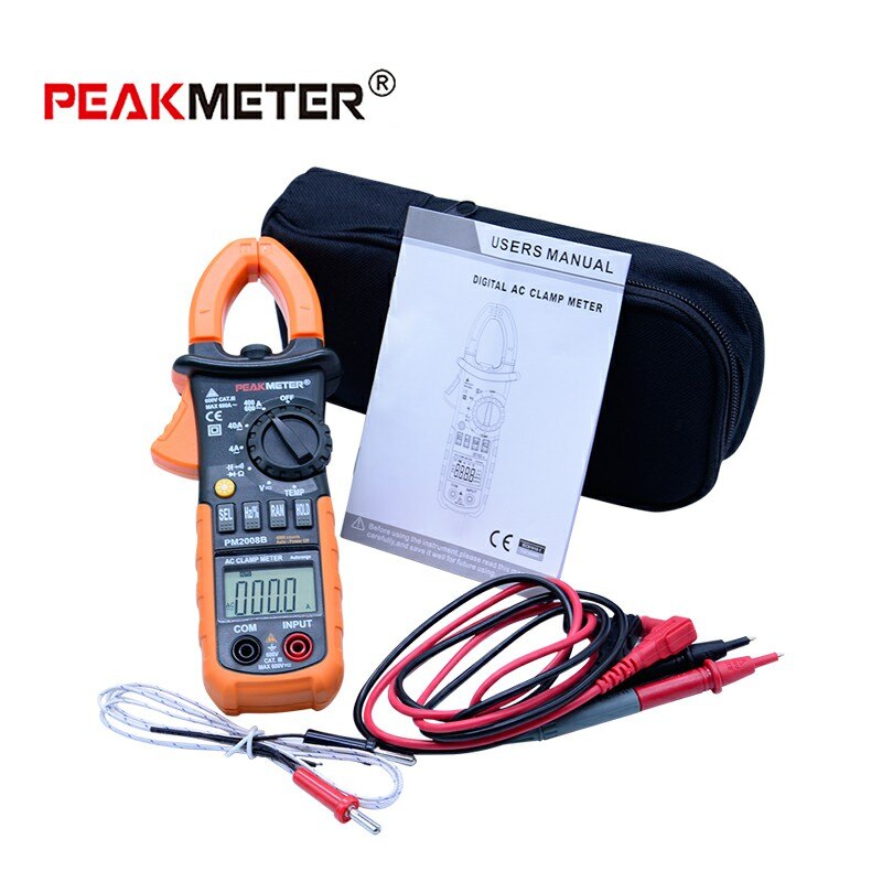 PEAKMETER PM2008B Autorange digital ac ampere meter clamp metro equal 4000 Counts