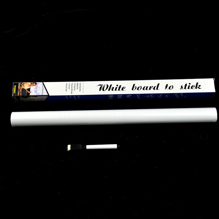 60 CM X 200 CM PVC Whiteboard Sticker Creatieve Boodschap DIY Wit Board Stickers Stationaire Memo Kinderen Muursticker