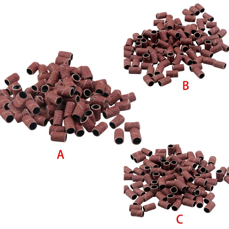 50 / Bag Sanding Head Sanding Ring Stand Machine Nail Ring Sanding Machine Nail Sand Ring 180/120/80 #