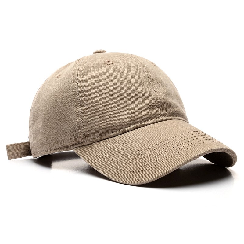 Boné de beisebol de alta qualidade para homens e mulheres moda algodão cor sólida chapéu lavável casual snapback chapéu atacado